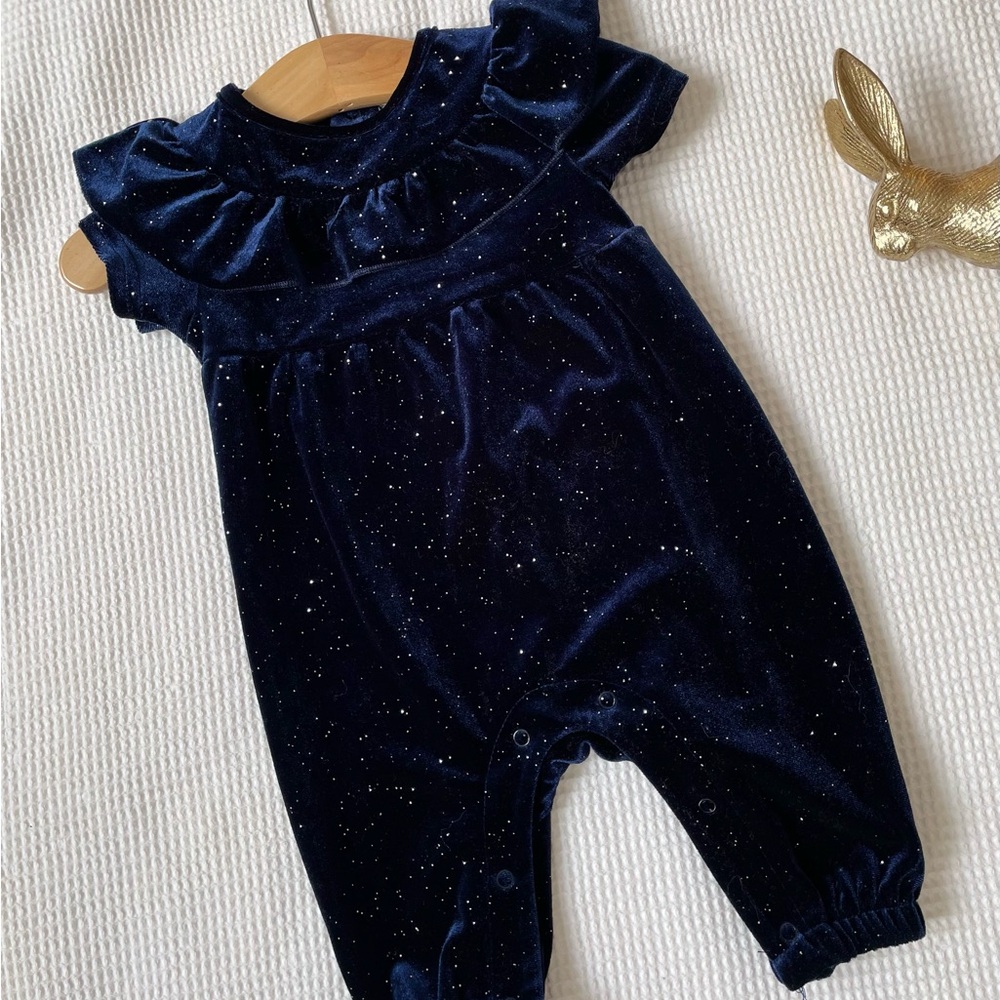 George Navy Blue Sparkle Kids One Piece